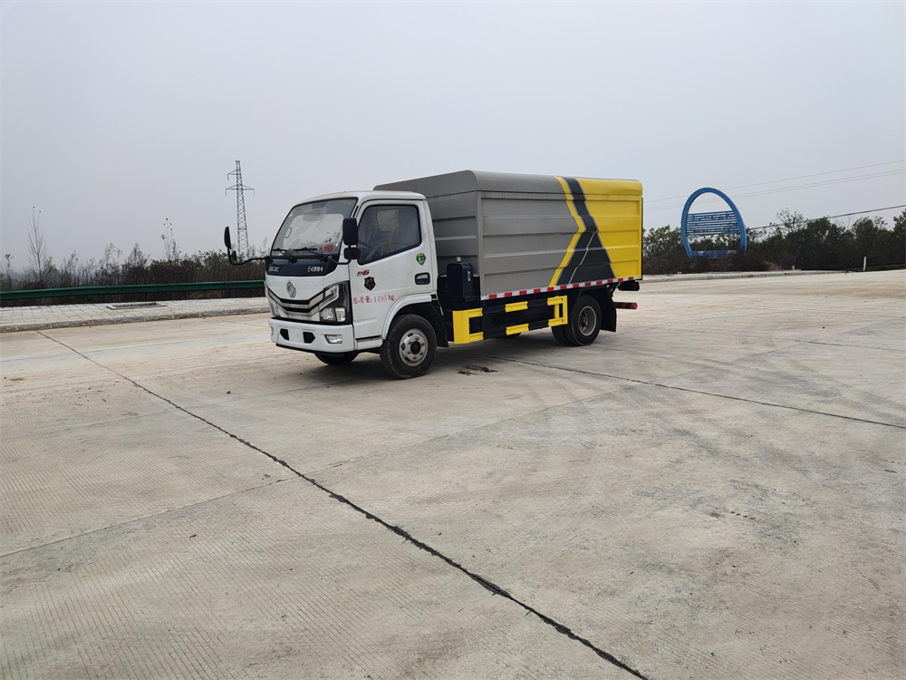 垃圾桶運(yùn)輸車-東風(fēng)D6垃圾桶裝垃圾運(yùn)輸車價格